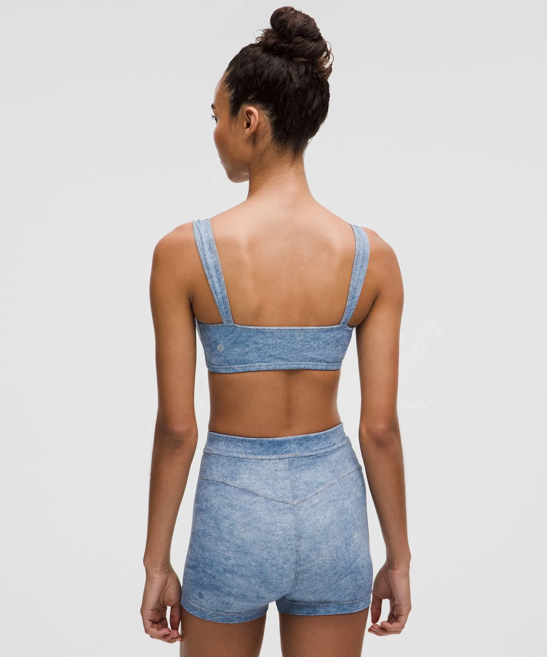 Lululemon Everlux Sweetheart Bra Light Support, A/B Cup *Denim Dreams Set