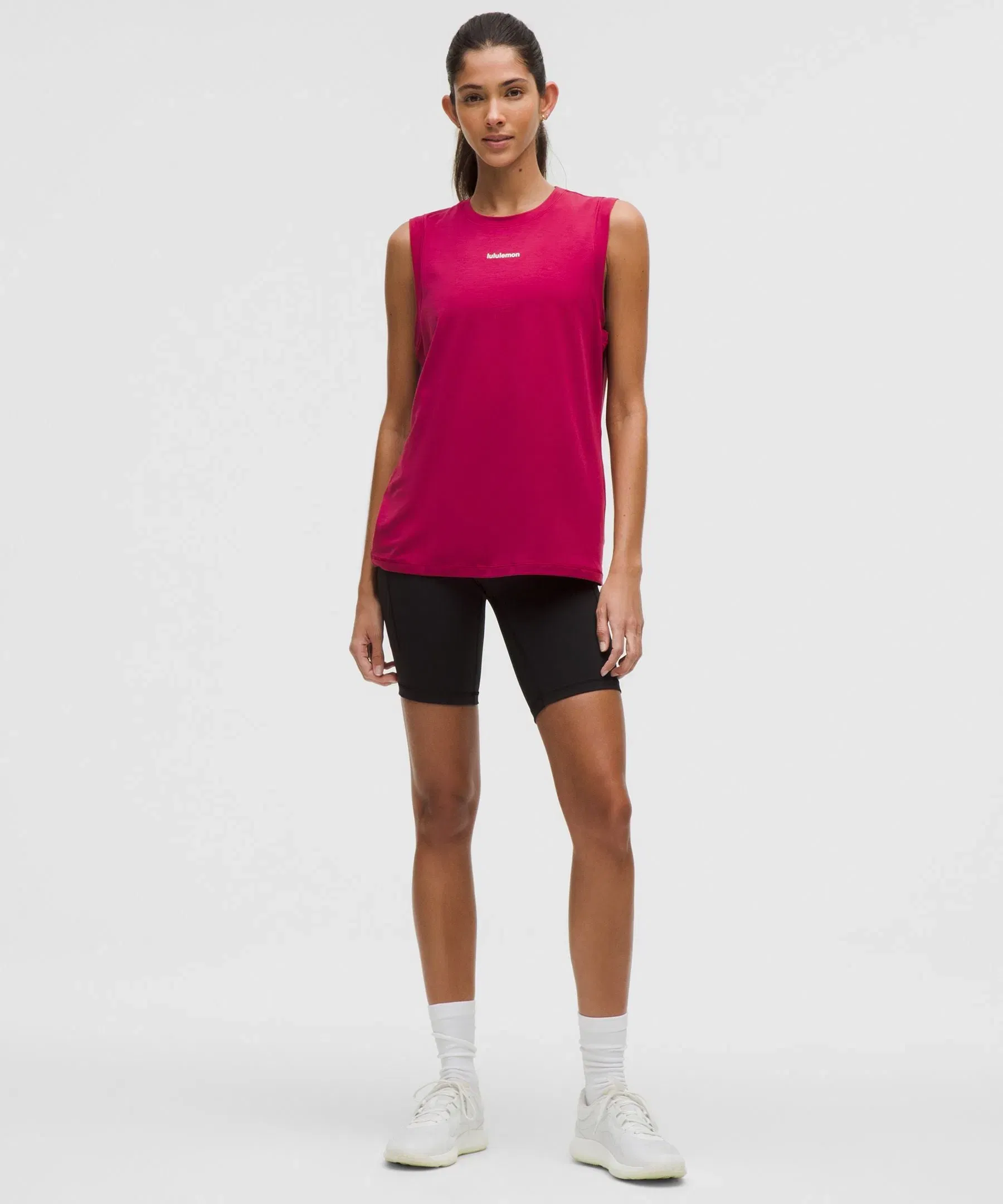 Lululemon Women's Jersey Training Muscle Tank Top Long *Wordmark