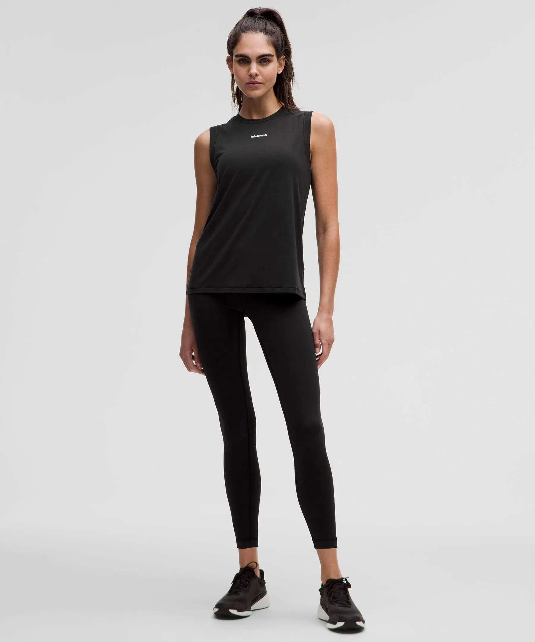 Lululemon Women's Jersey Training Muscle Tank Top Long *Wordmark