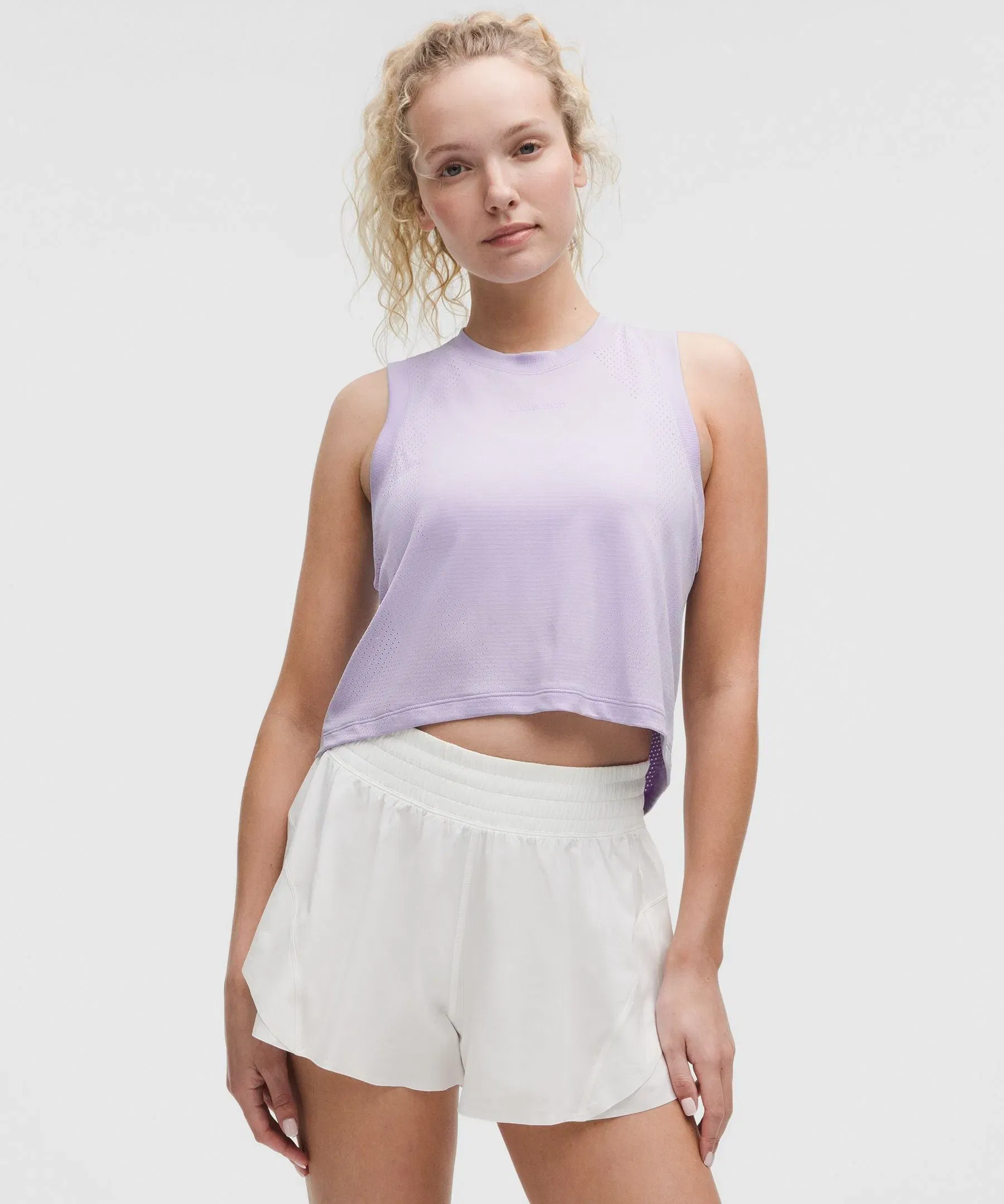 Lululemon Women's Swiftly High-Low Cropped Tank Top