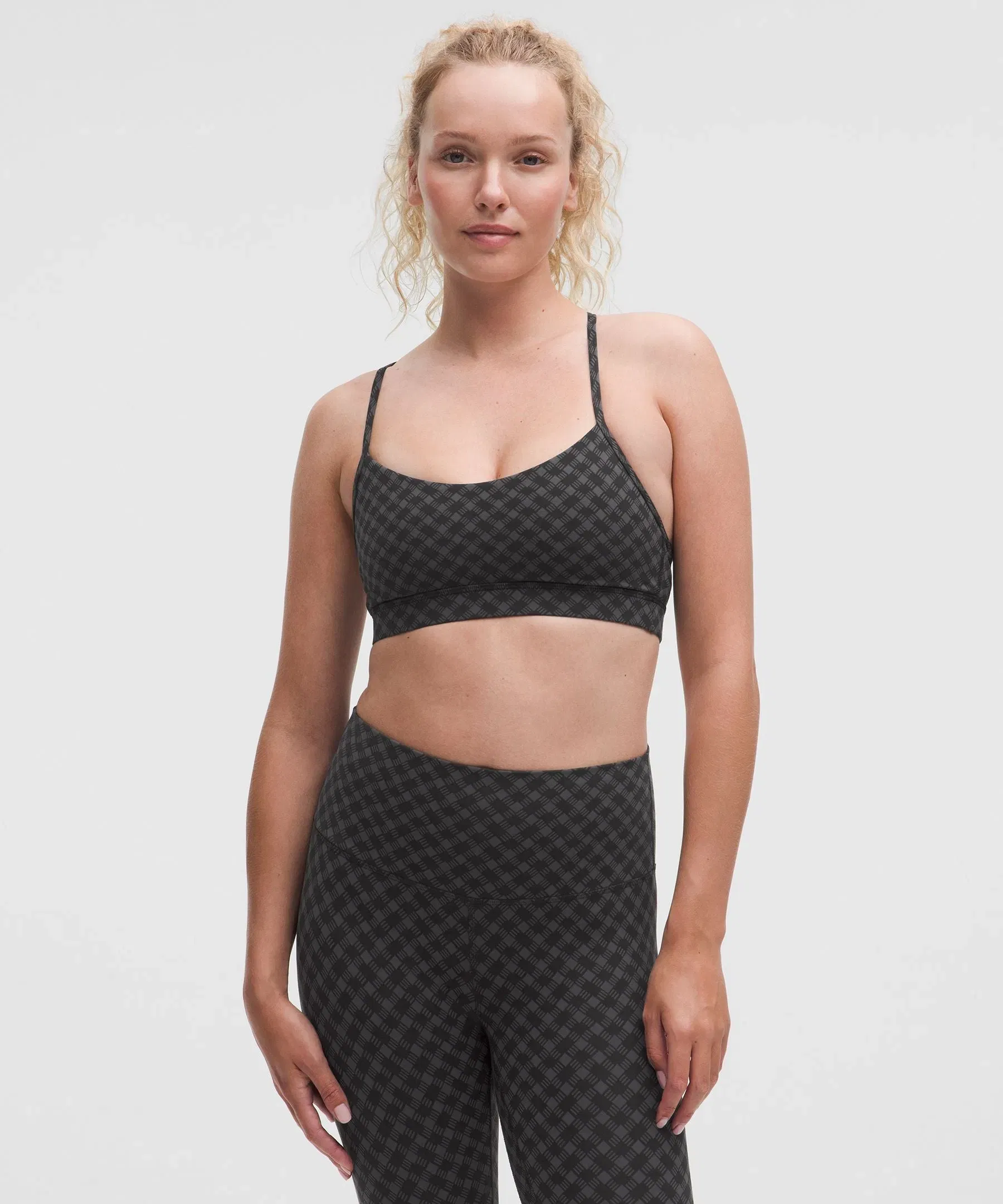 Lululemon Flow Y Bra Nulu Light Support, A–C Cups *Jacquard