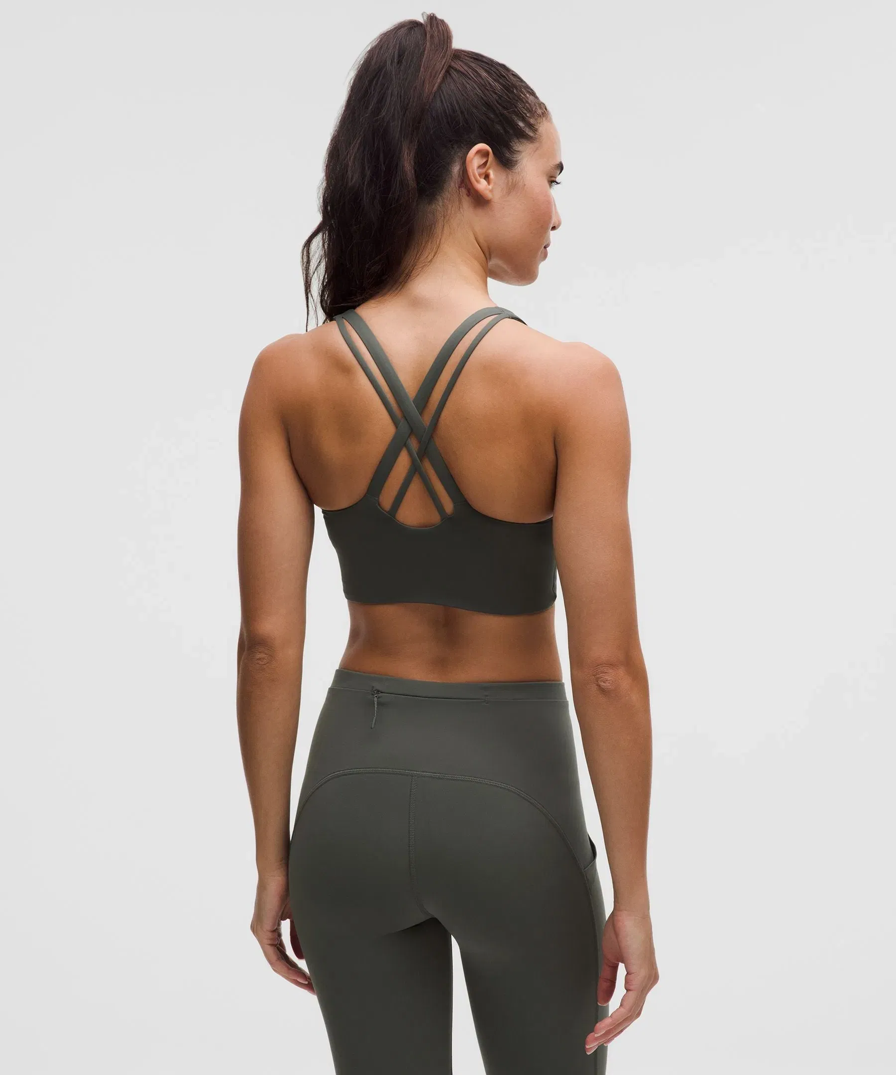 Lululemon lululemon Energy Longline Bra Medium Support, B–D Cups Evolve *Move in Nature