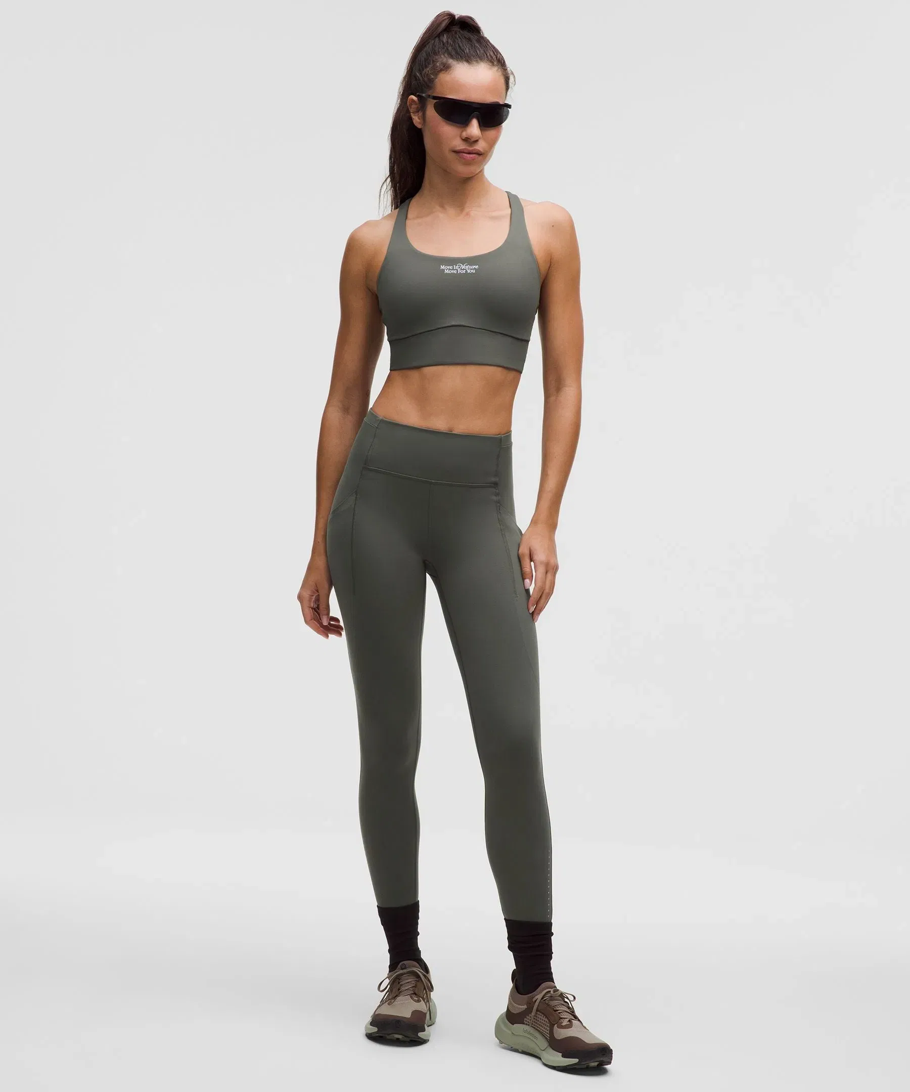 Lululemon lululemon Energy Longline Bra Medium Support, B–D Cups Evolve *Move in Nature