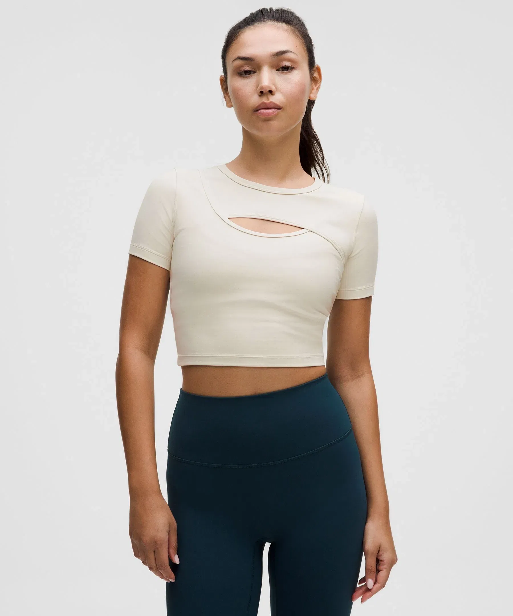Lululemon Women's Get Centred Shorts-Sleeve Shirt