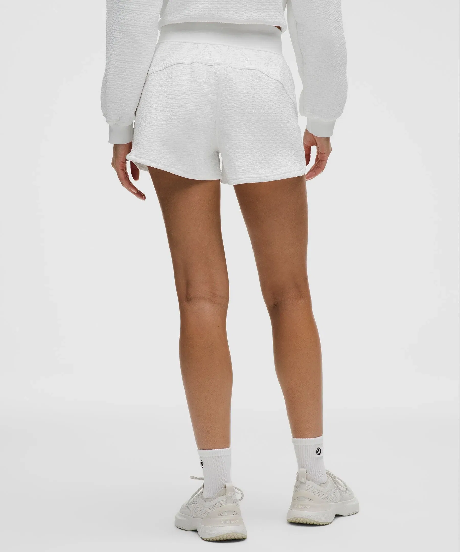 Lululemon Women's Textured Classic-Fit High-Rise Shorts 3"