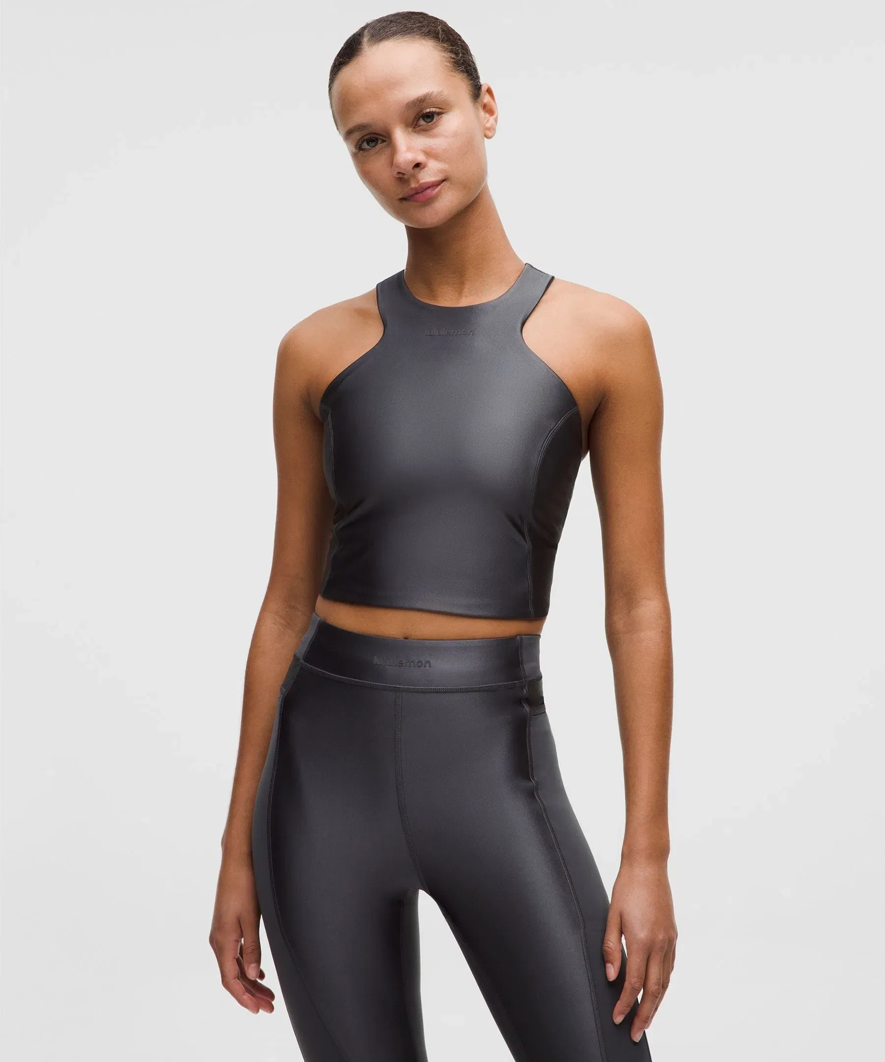 Lululemon Women's Satin Shine Tank Top Medium Support, B/C Cup *Wordmark