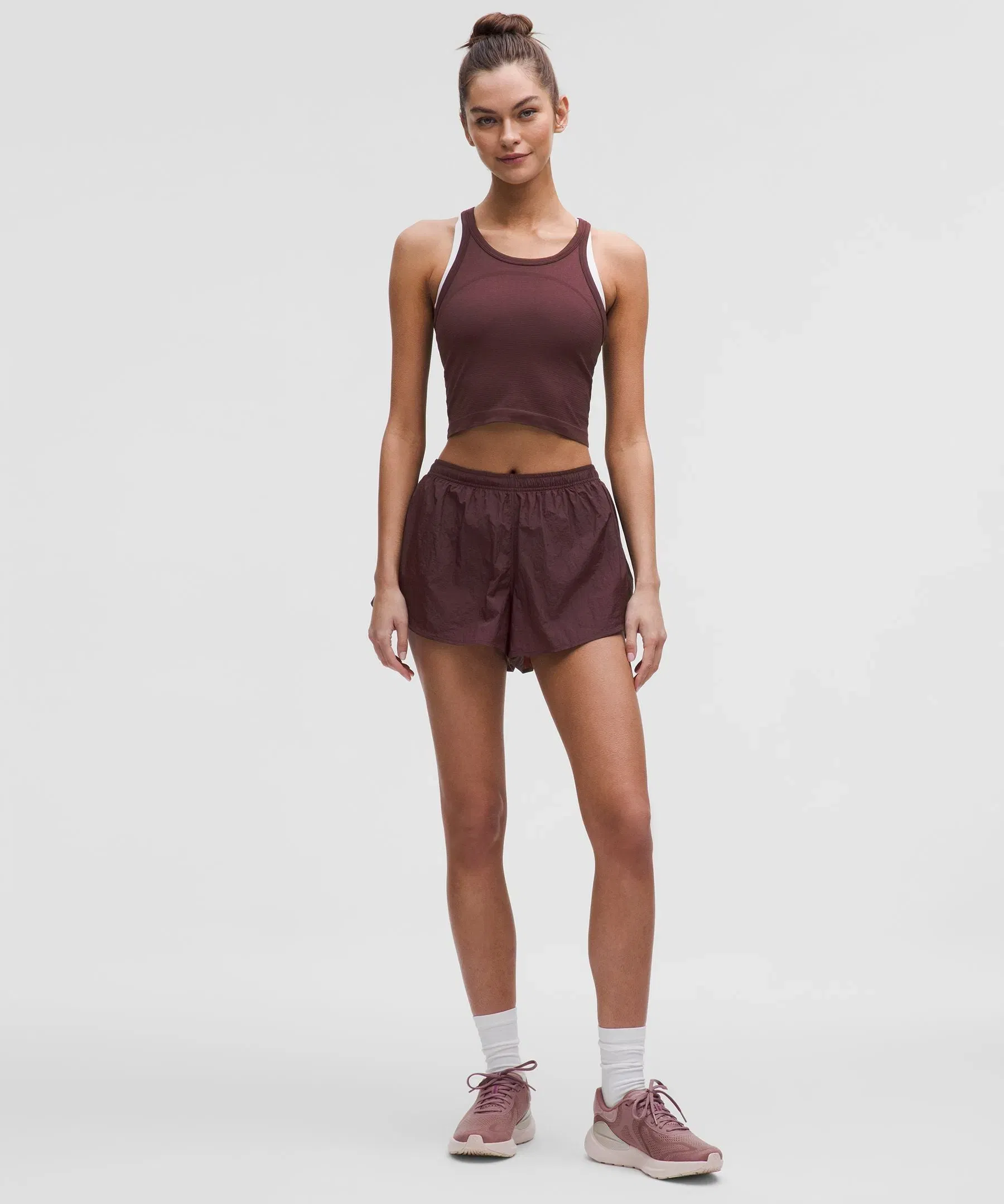 Lululemon Women's Dolphin-Hem Mid-Rise Running Shorts 3"