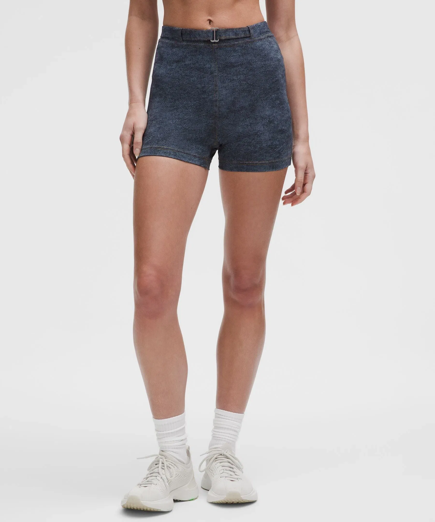 Lululemon Women's Everlux Denim-Print Shorts 3" *Denim Dreams Set