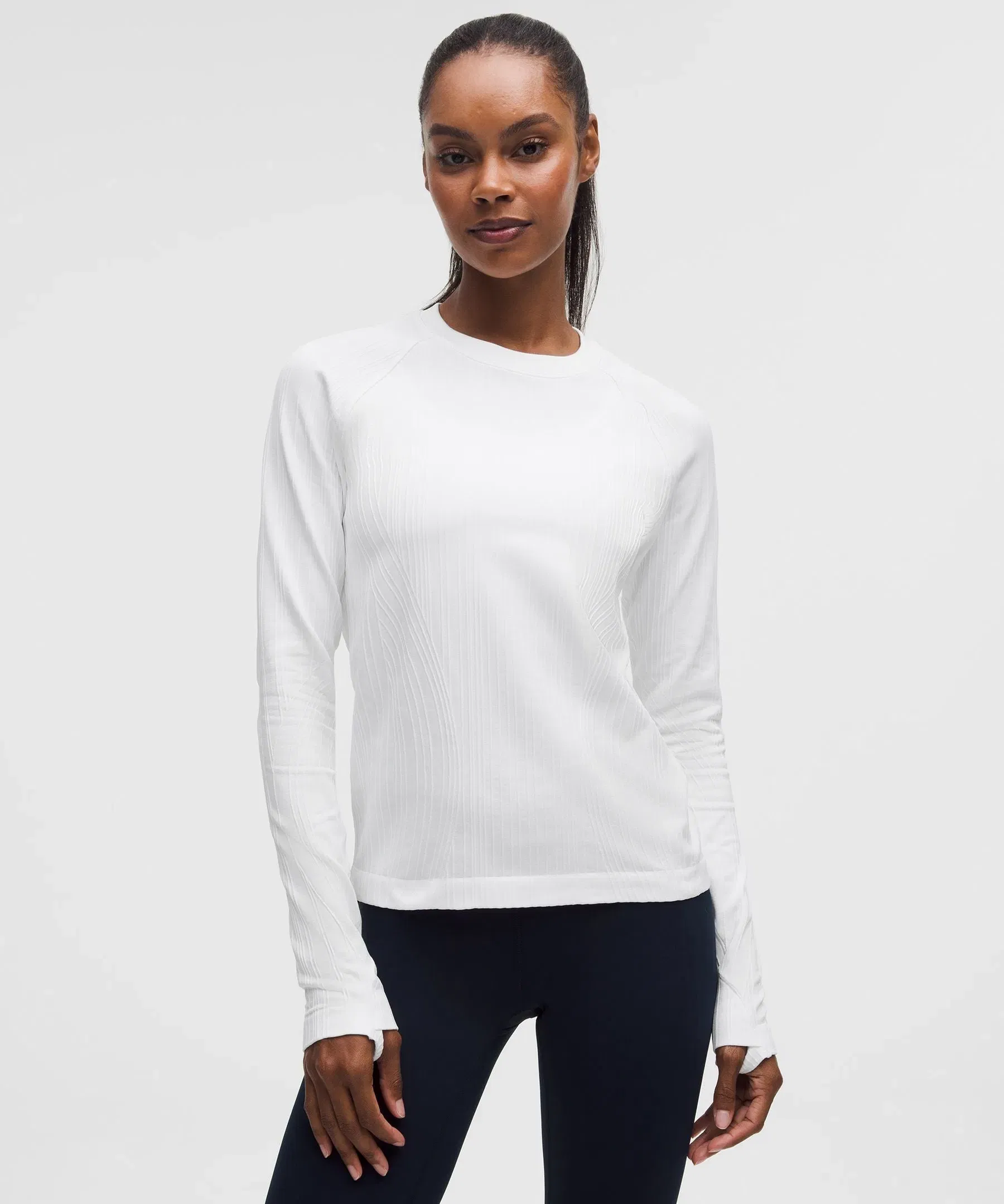 Lululemon Women's Rest Less Variegated Ribbed Pullover
