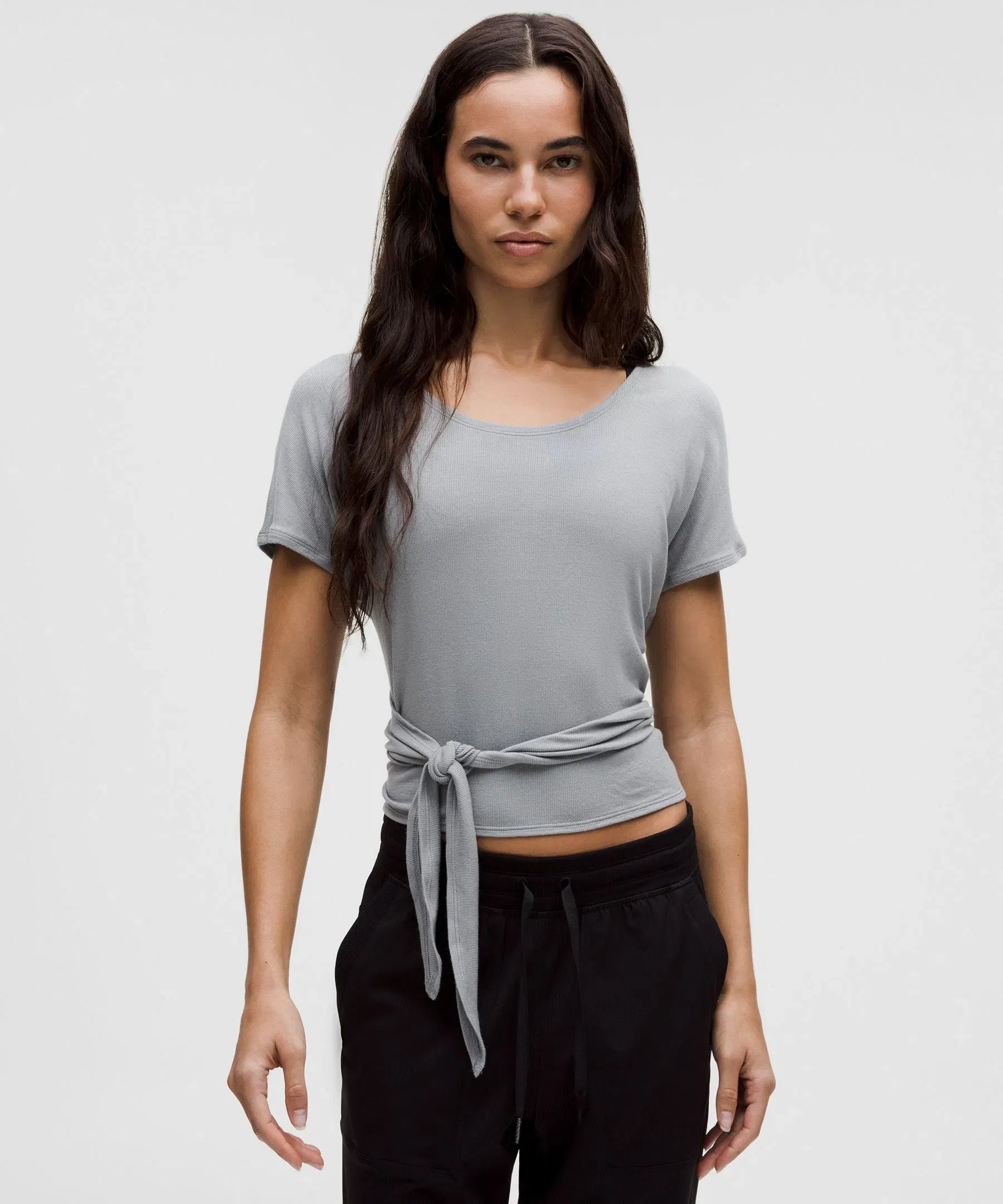 Lululemon Women's Adjustable Ties Shorts-Sleeve Shirt
