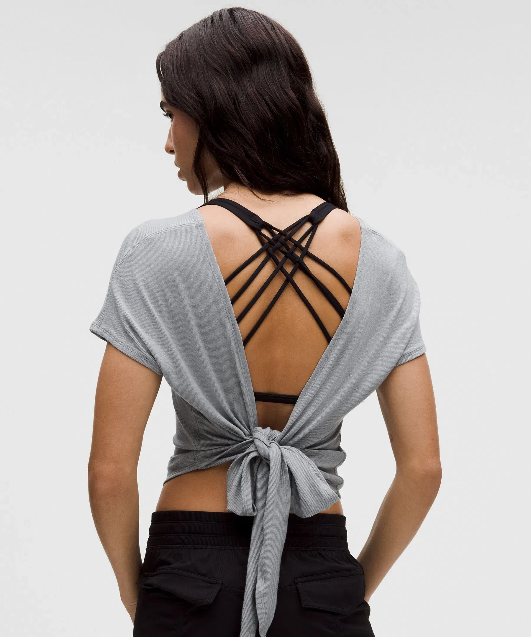 Lululemon Women's Adjustable Ties Shorts-Sleeve Shirt