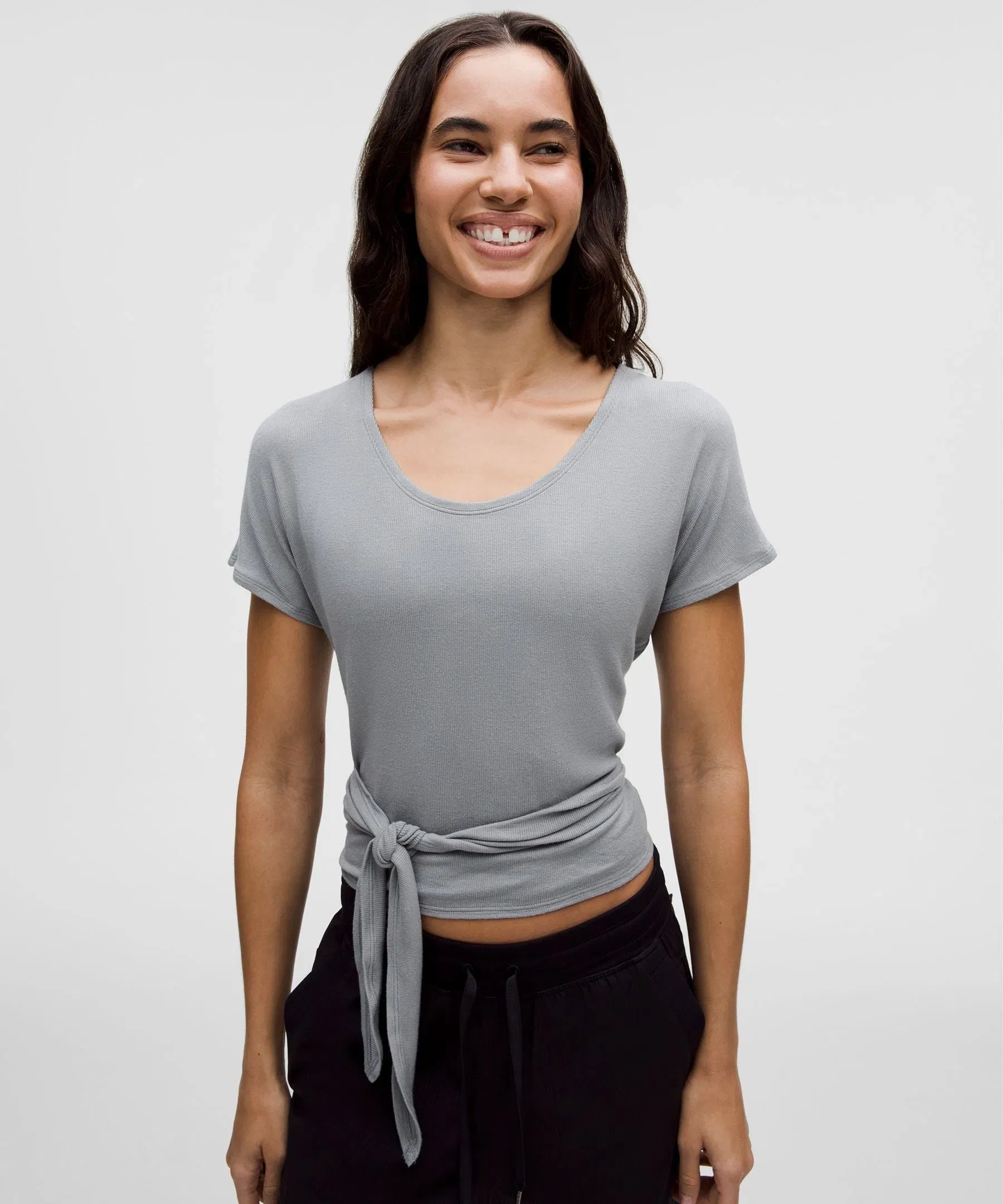 Lululemon Women's Adjustable Ties Shorts-Sleeve Shirt