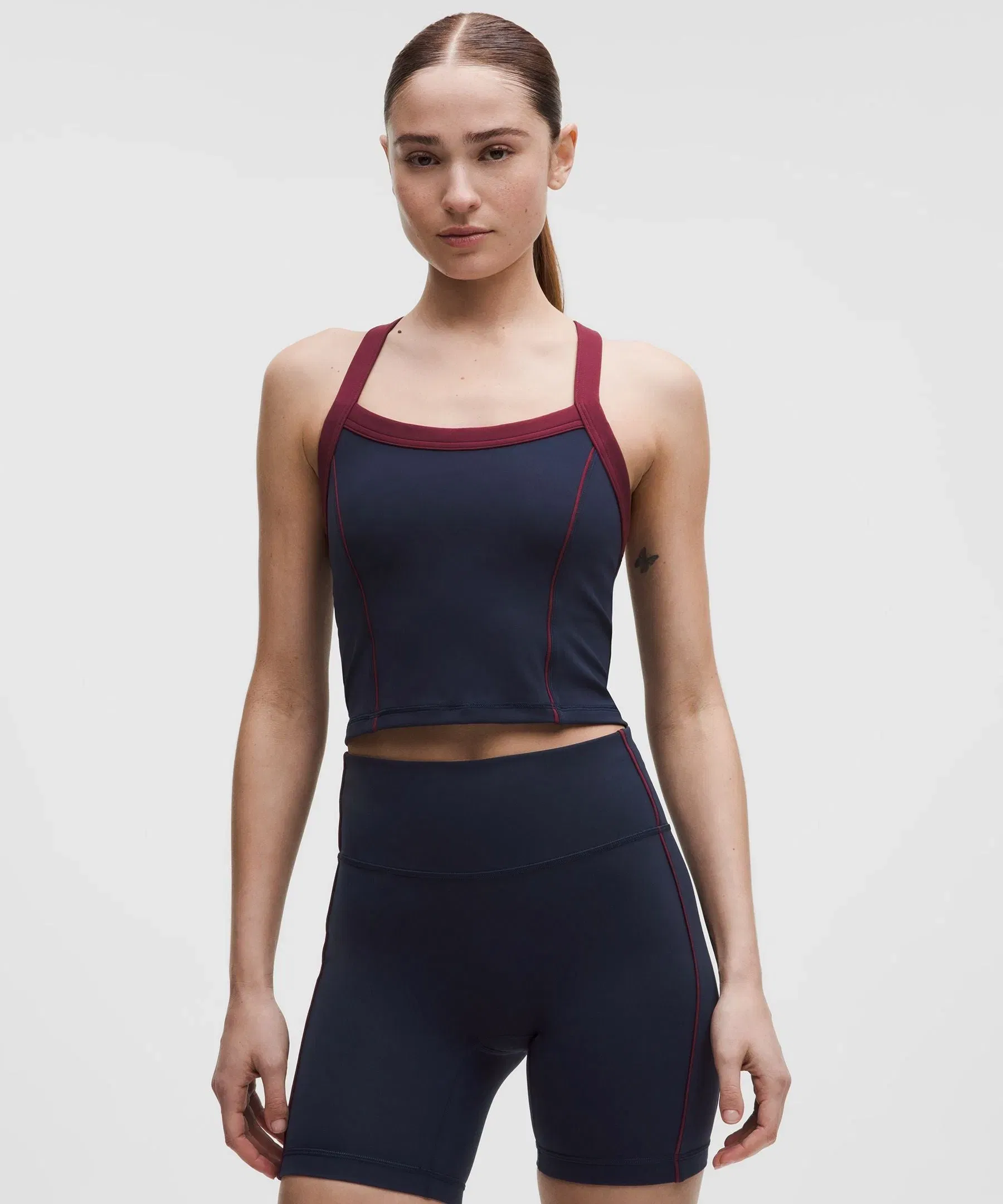 Lululemon Women's Wunder Train Piped Strappy Tank Top *Light Support, B/C Cup