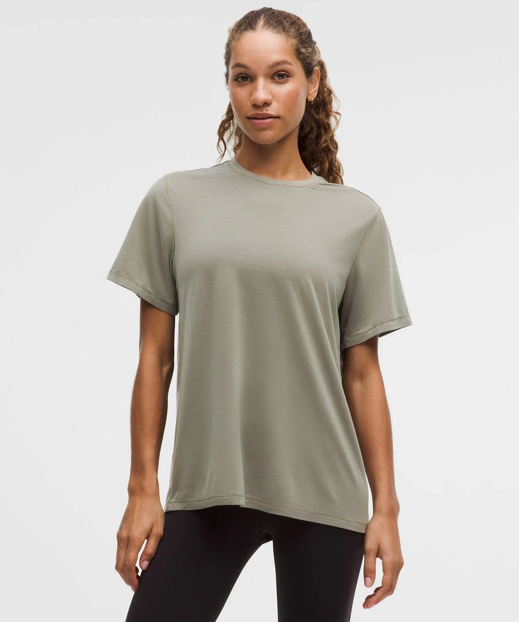 Lululemon Women's EasySet Shorts-Sleeve Shirt *Wash