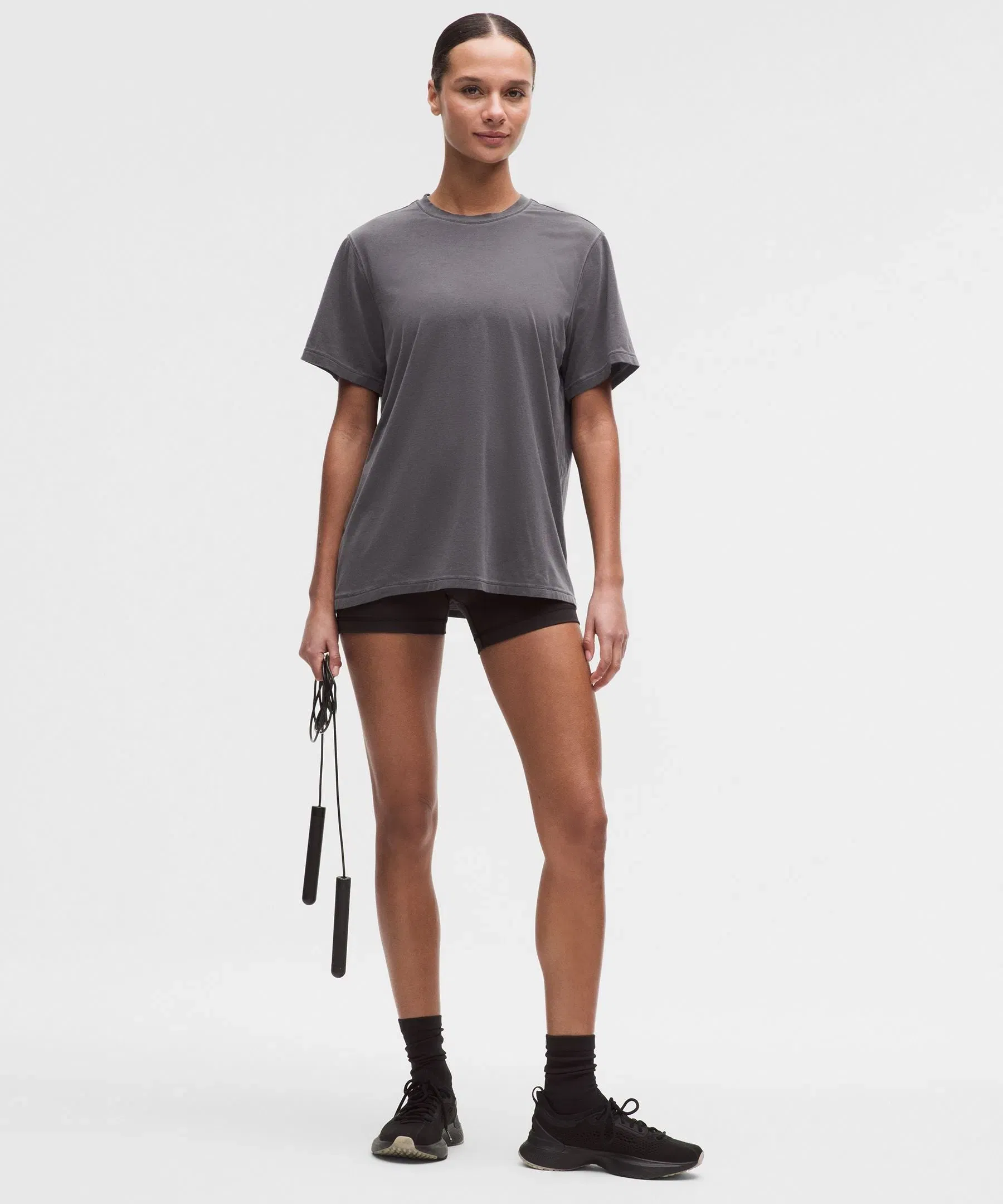 Lululemon Women's EasySet Shorts-Sleeve Shirt *Wash