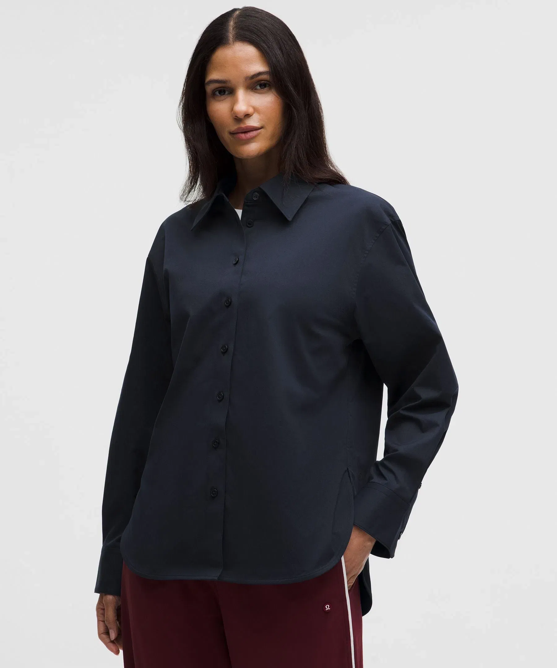 Lululemon Women's Woven Relaxed-Fit Button-Up Shirt