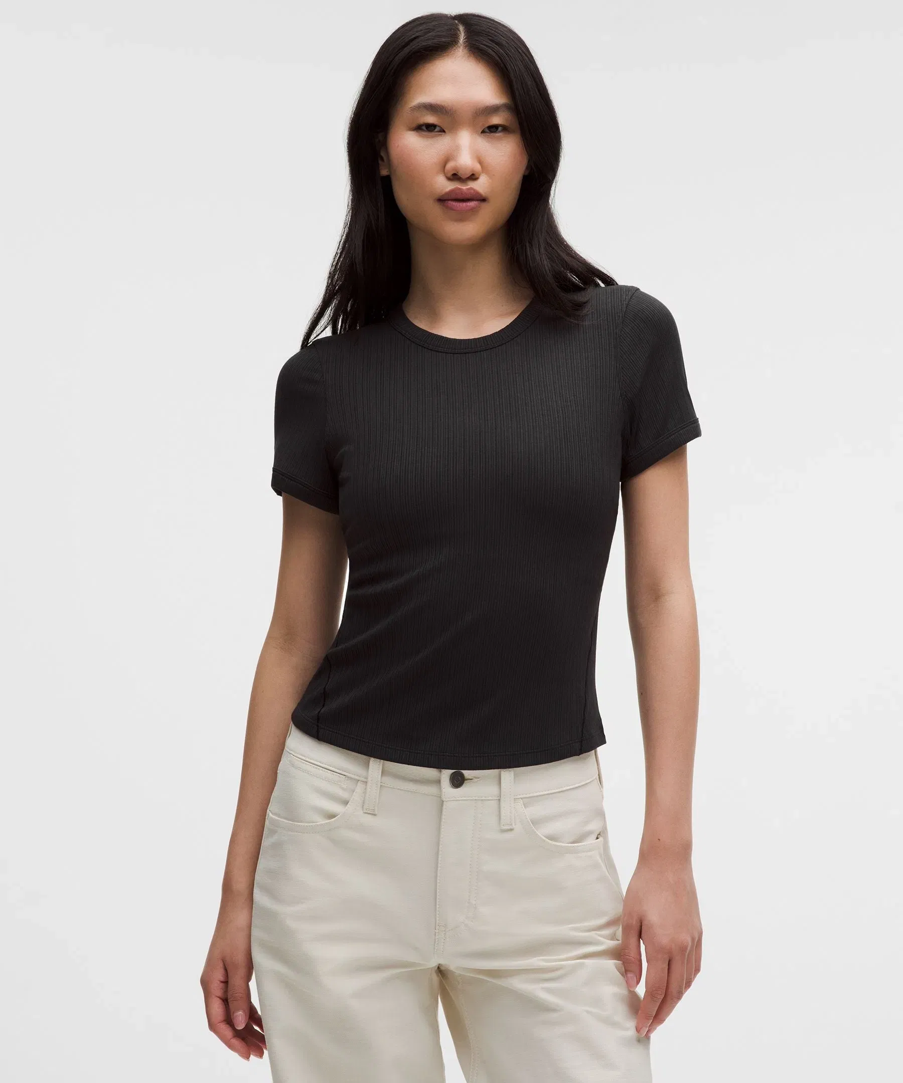 Lululemon Women's Hold Tight Micro-Rib Straight-Hem T-Shirt