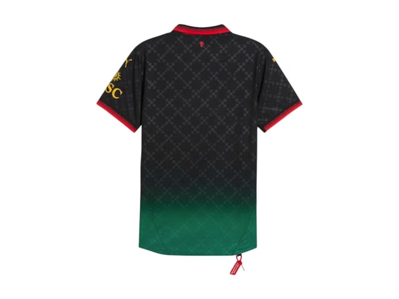 OFF-WHITE x Puma AC Milan Authentic Jersey Black/Power Green