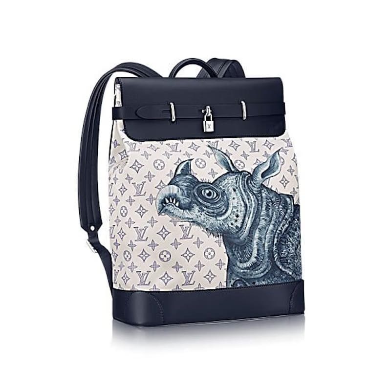 Louis Vuitton Steamer Backpack Chapman Savane Monogram Chapman Ink Blue White