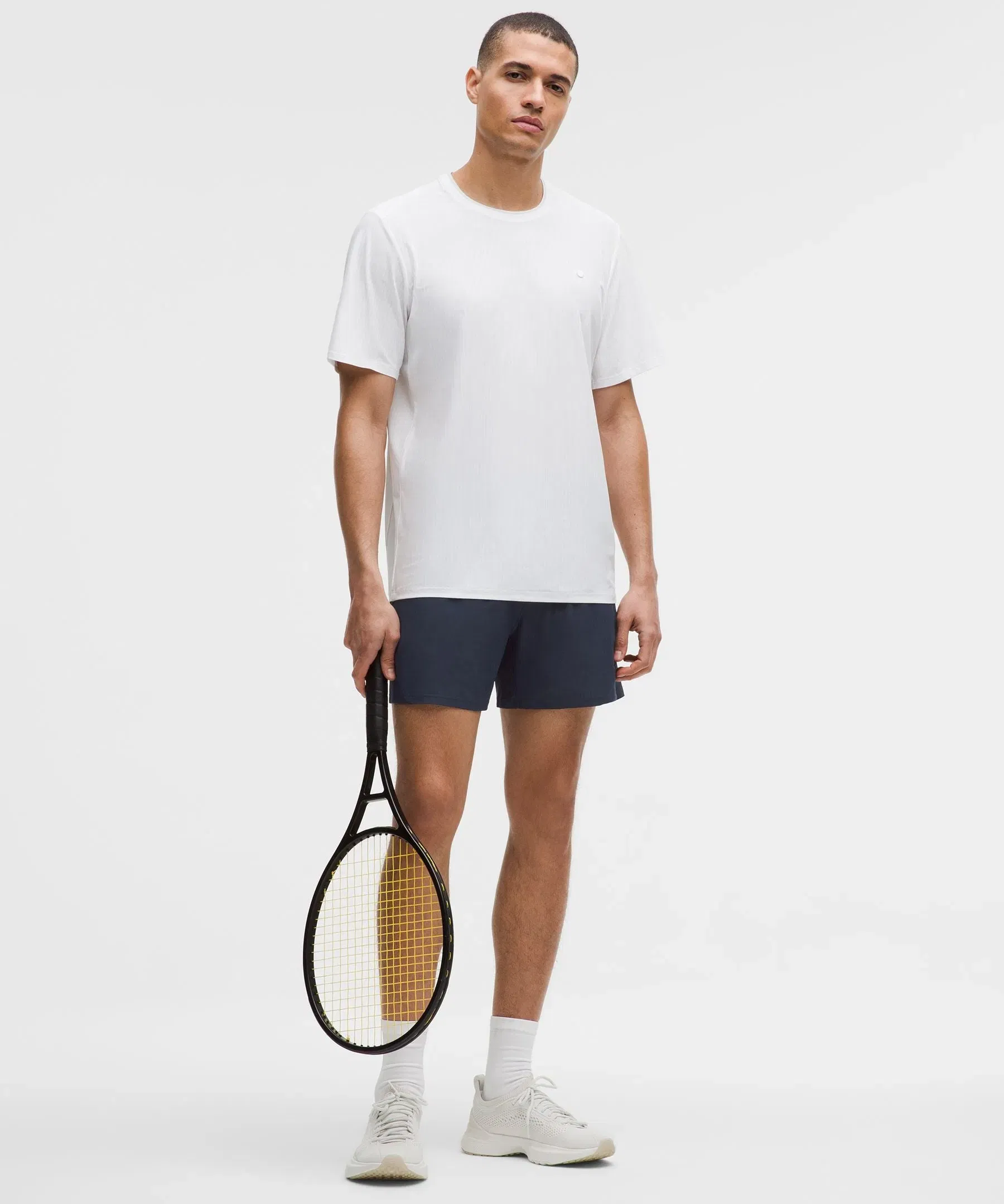 Lululemon Striped Mesh Tennis Shorts 5"