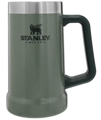 Stanley Adventure Big Grip Beer Stein 24 OZ - Stanley Create Hammertone Green