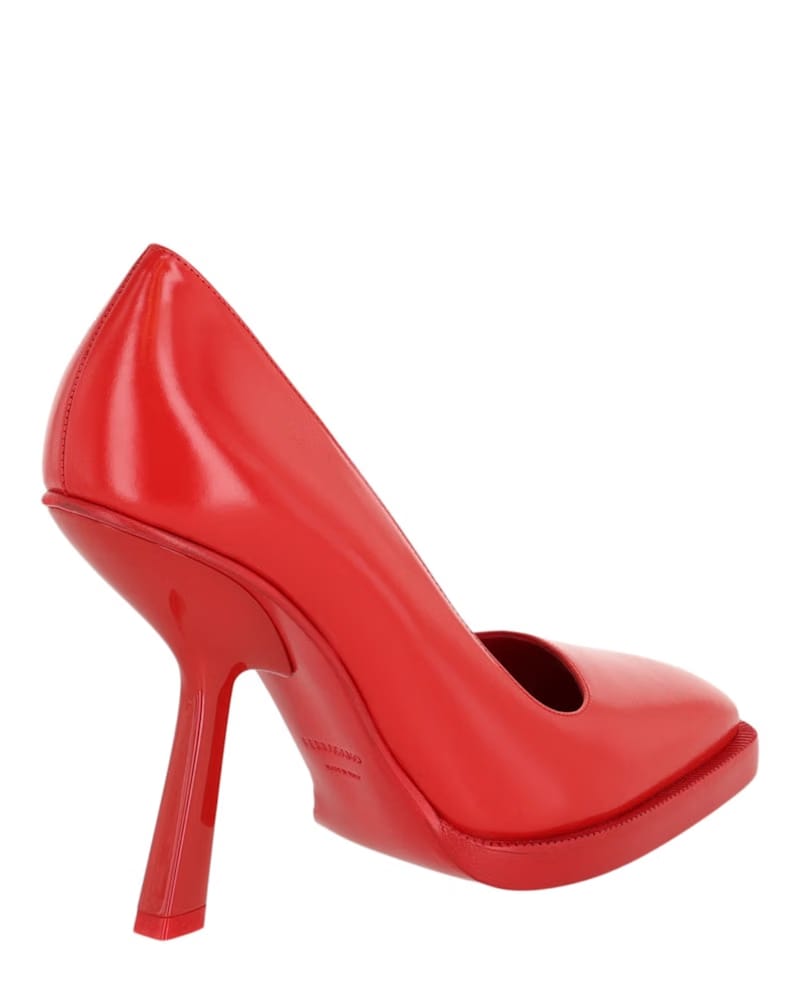 Ferragamo Anser X5 Leather Pumps Red (Women's)