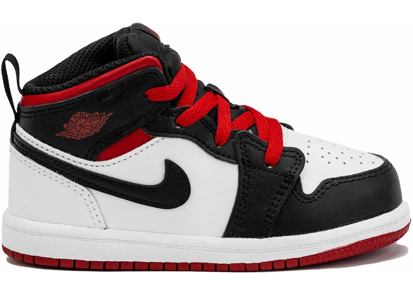 Jordan 1 Mid White Gym Red Td