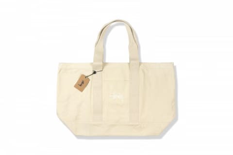 Stussy Canvas Extra Large Tote Bag Natural