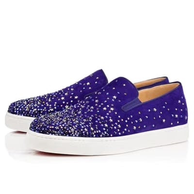 CHRISTIAN LOUBOUTIN PEDRO BOAT FLAT BLACK