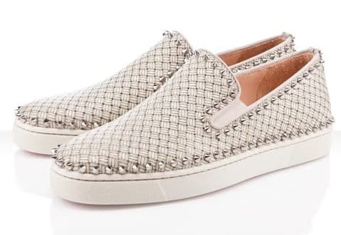 CHRISTIAN LOUBOUTIN PEDRO BOAT FLAT BLACK