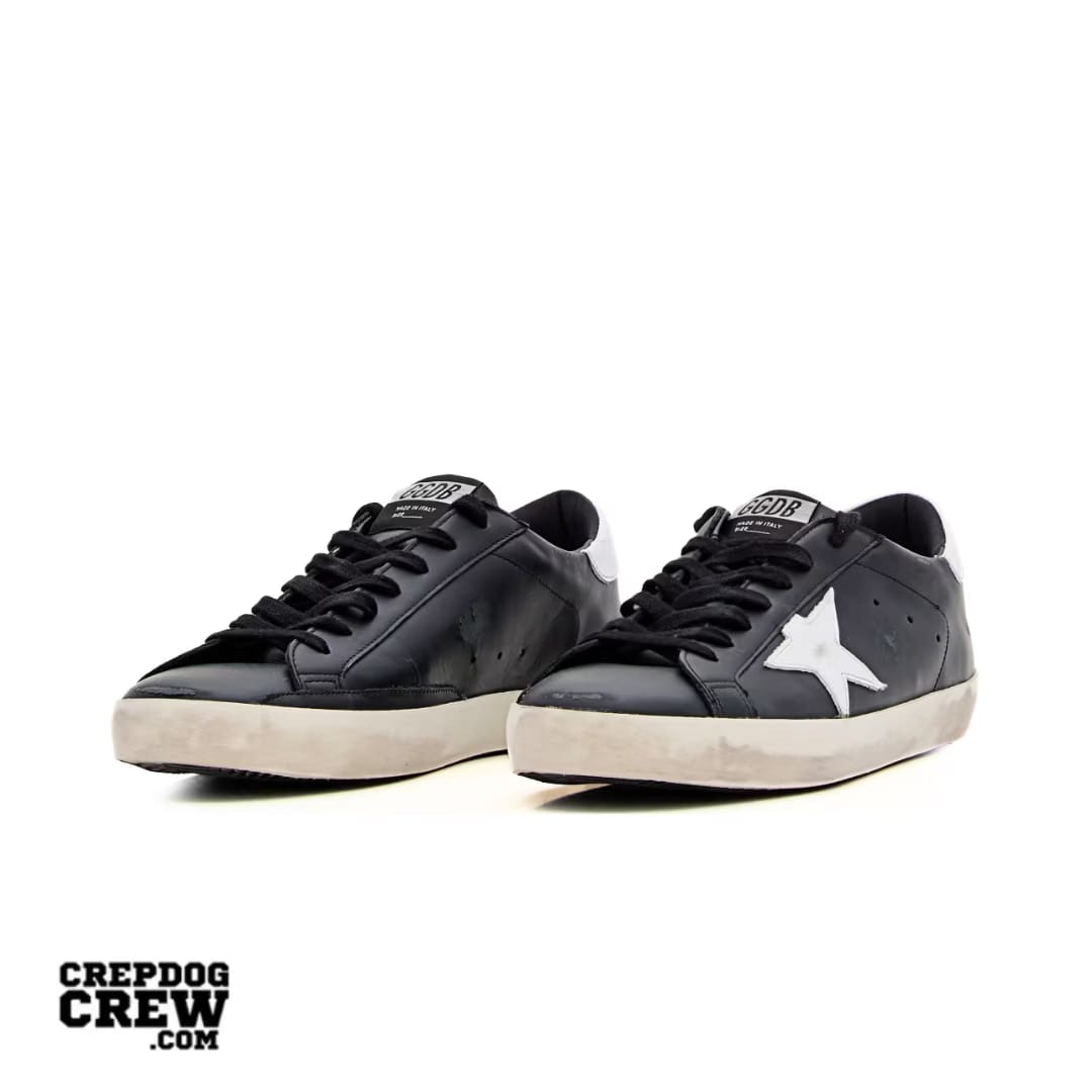 GOLDEN GOOSE SUPER STAR SNEAKERS BLACK WHITE