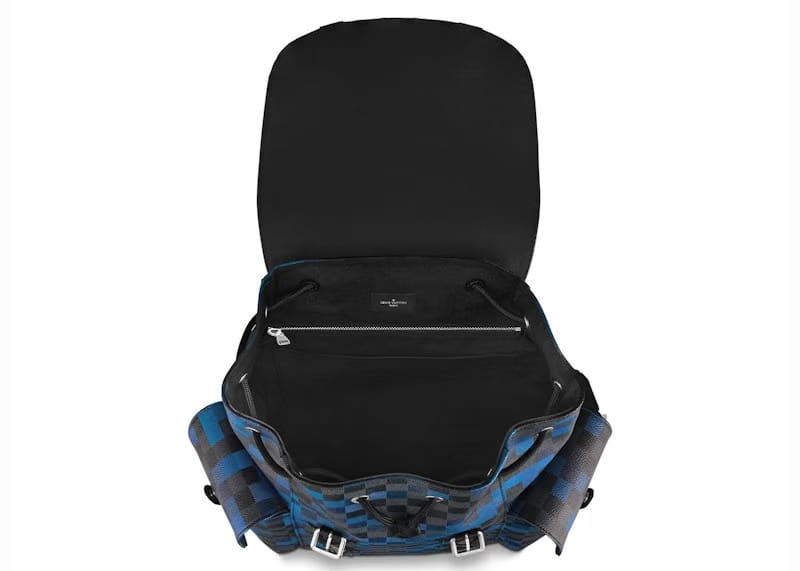 Louis Vuitton Christopher Backpack Damier Graphite Pixel PM Blue