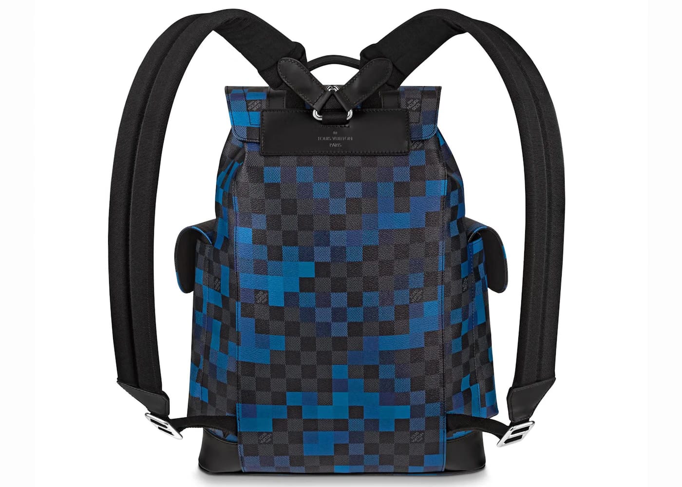 Louis Vuitton Christopher Backpack Damier Graphite Pixel PM Blue