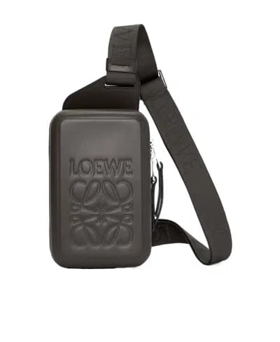Loewe Logo Embossed Zipped Crossbody Bag