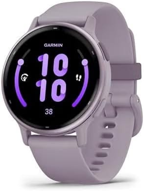 Garmin Vivoactive 6, Health and Fitness GPS Smartwatch, Amoled Display, Up to 11 Days of Battery, Pebble Gray with Slate Band
