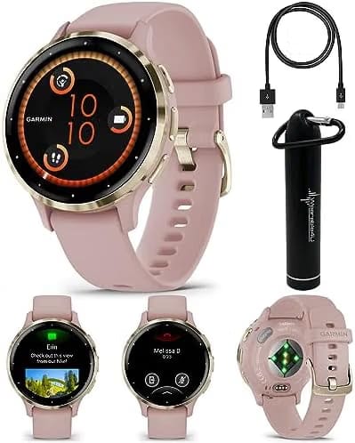Garmin Vivoactive 6, Health and Fitness GPS Smartwatch, Amoled Display, Up to 11 Days of Battery, Pebble Gray with Slate Band