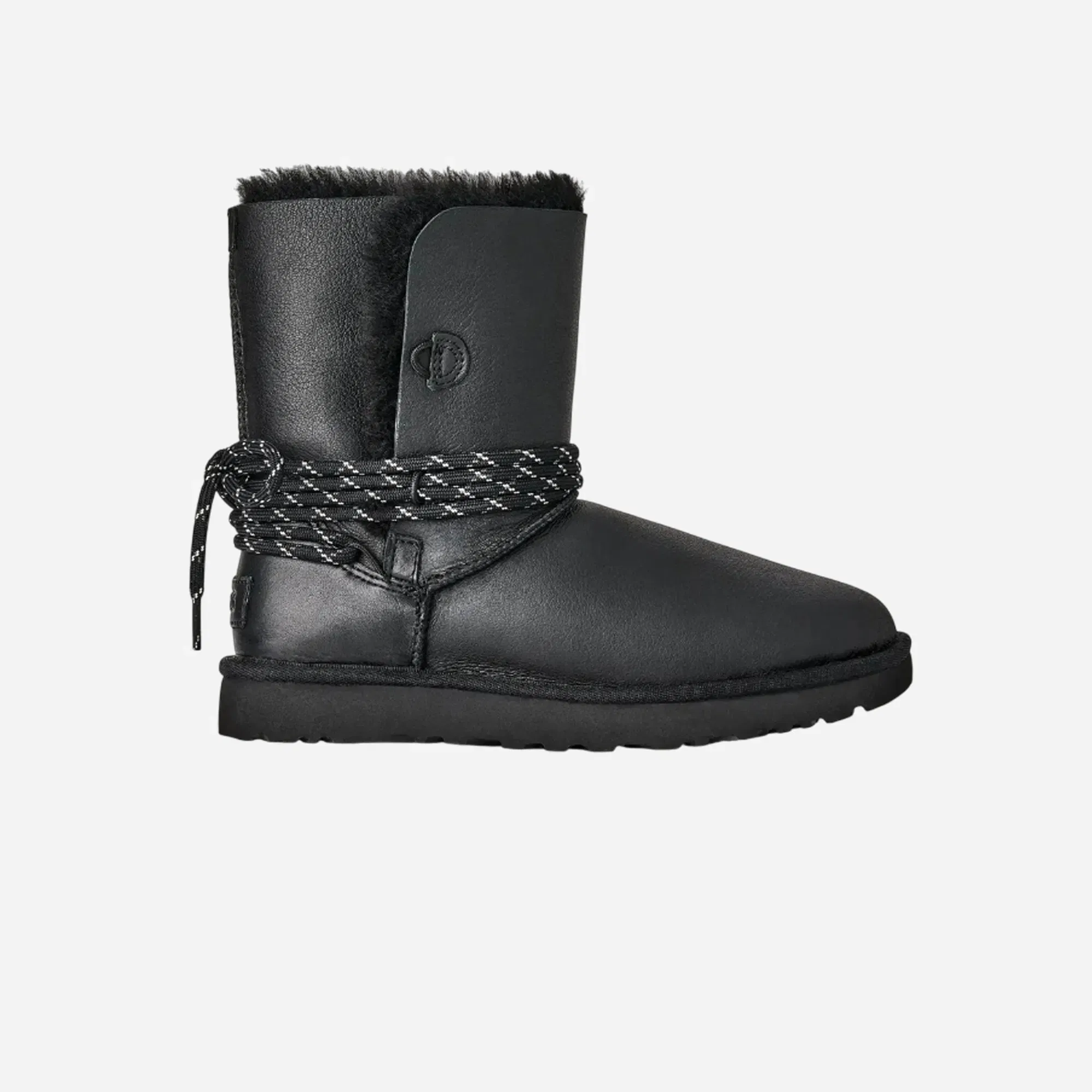 UGG Bailey Tie Leather Black WMNS