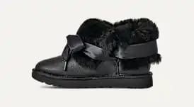 UGG Bailey Tie Leather Black WMNS