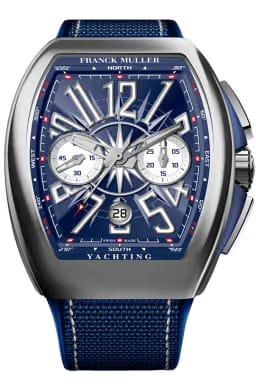 Franck Muller Vanguard Yachting Green Dial Leather Strap Watch - V 45 SC DT YACHT (VR)