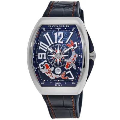 Franck Muller Vanguard Blue Dial Stainless Steel Watch - V 41 S S6 AT FO VIN (BE) O