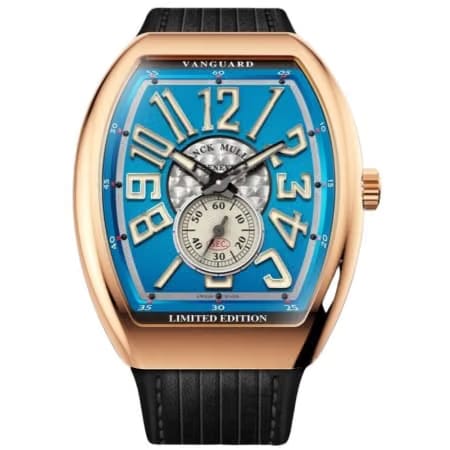Franck Muller Vanguard Blue Dial Stainless Steel Watch - V 41 S S6 AT FO VIN (BE) O