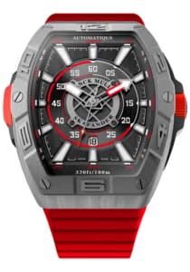 Franck Muller skafander Black Dial Sapphire Crystal Rubber Strap Watch - SKF 43 SC DT TTBR TT (VR)