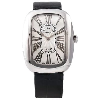 Franck Muller Galet Grey Dial Leather Strap Watch WMNS - 3002 M QZ REL R D 1R