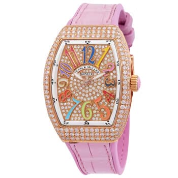 Franck Muller Cielo Blue Dial Leather Strap Watch WMNS - 3680 SC FO D 1R IND CD CIELO 5N