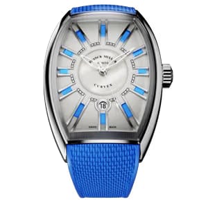 Franck Muller Curvex CX Black Dial Leather Strap Watch WMNS - CX 36 SC AT 5N TTNRBR