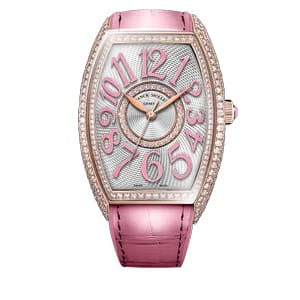 Franck Muller Curvex CX Black Dial Leather Strap Watch WMNS - CX 36 SC AT 5N TTNRBR