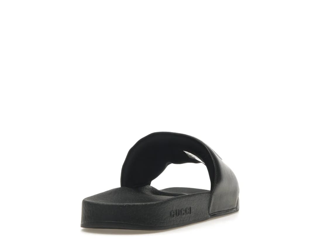 Gucci Slide Interlocking G Leather Black