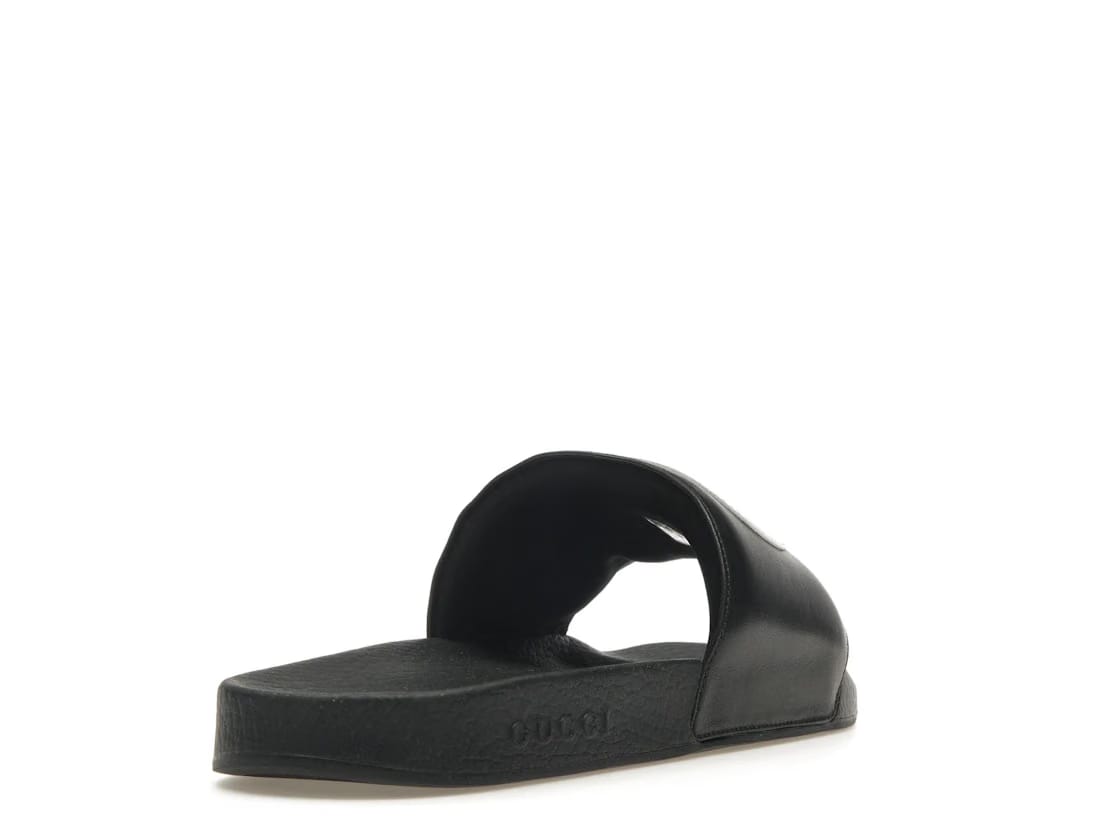 Gucci Slide Interlocking G Leather Black