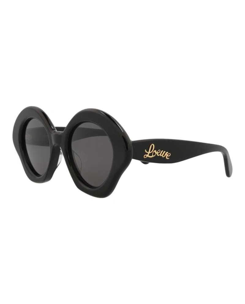 LOEWE Cat Eye-Frame Acetate Sunglasses Black Black Smoke (LW40125U-49-01A)