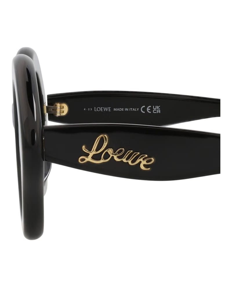 LOEWE Cat Eye-Frame Acetate Sunglasses Black Black Smoke (LW40125U-49-01A)